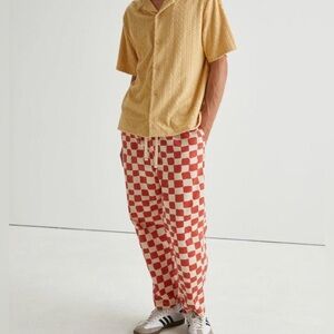 Urban Outfitters Red and White Checkered Pants